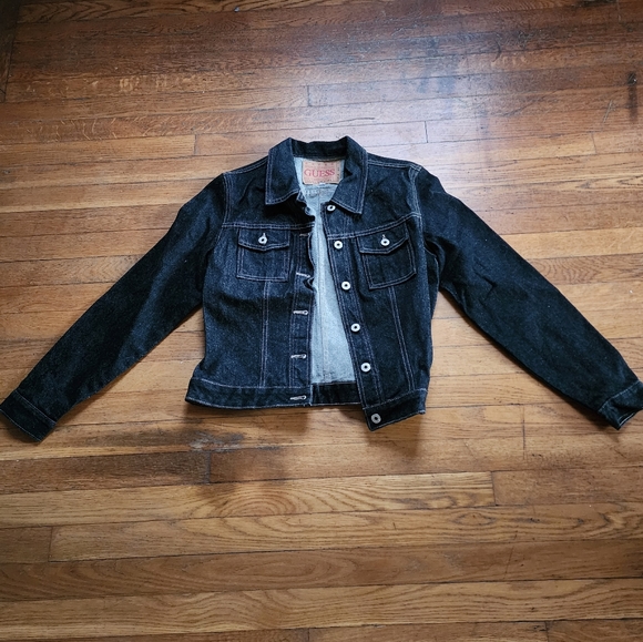 Guess Jackets & Blazers - Guess  black denim jacket